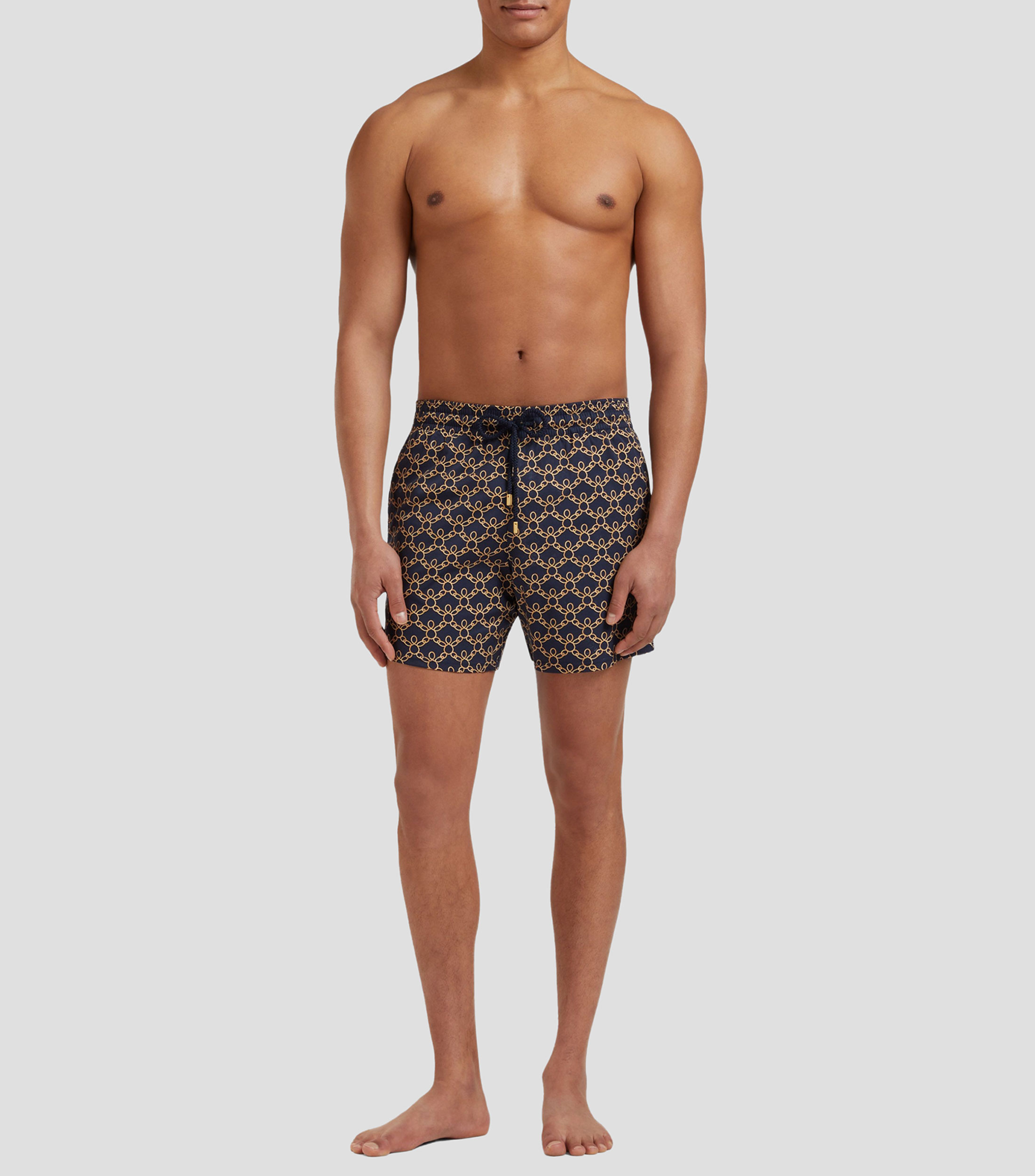 Traje de baño corto con estampado Hombre